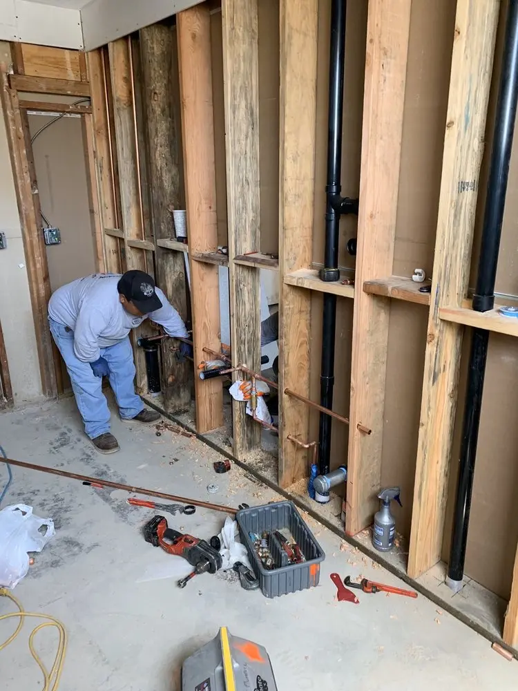 Commercial rough-in plumbing for Water Heater Replacement in Des Peres
